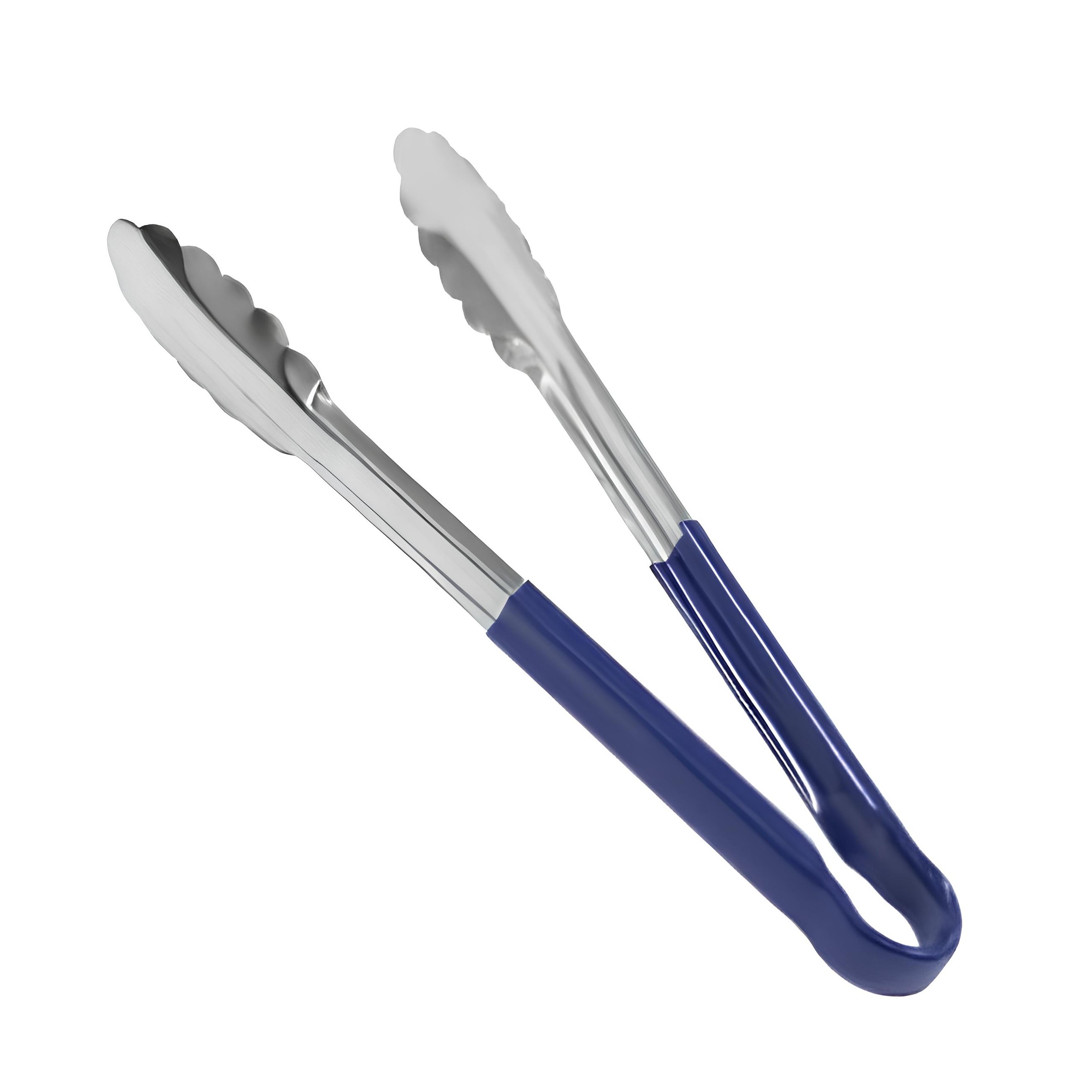 PEGADOR INOX 31CM CABO AZUL      