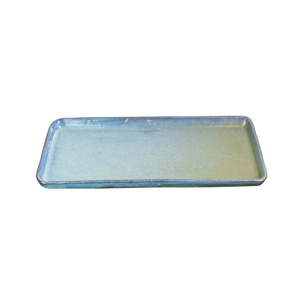 BANDEJA CERÂMICA 25,5X15 VERDE REAL ANGICO     