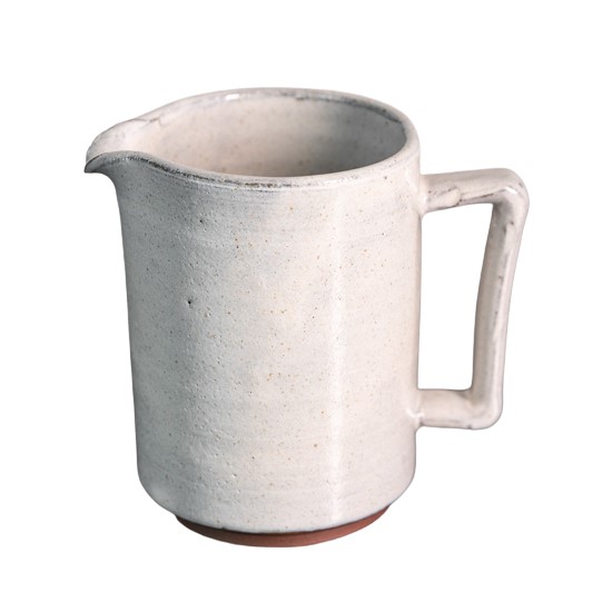 JARRA PEQUENA CERÂMICA 380ML 10,5CM BRANCO ANGICO    