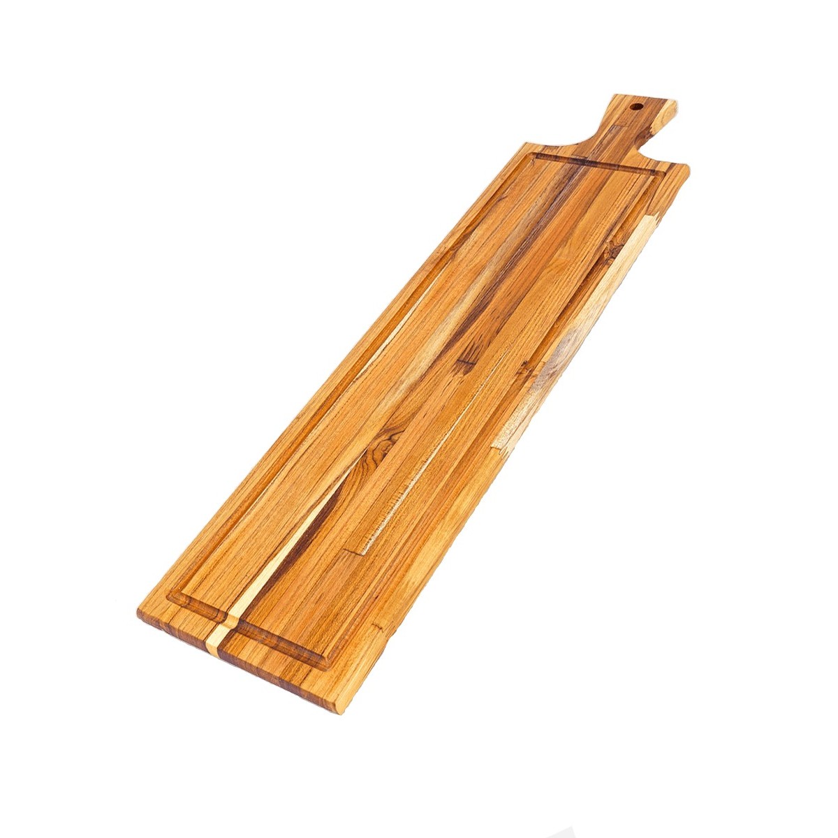 TÁBUA BAGUETE SULCO MADEIRA TECA 74X18CM     