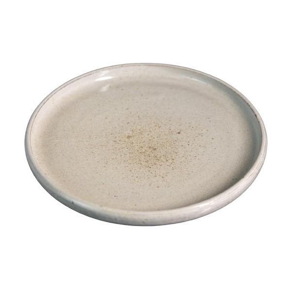 PRATO FUNDO CERÂMICA 24CM BRANCO CHAPISCO NATIVA CLASSIC   