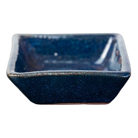 MOLHEIRA BAIXA CERÂMICA STONEWARE NATIVA 50ML 7X7CM AZUL GITIRANA  