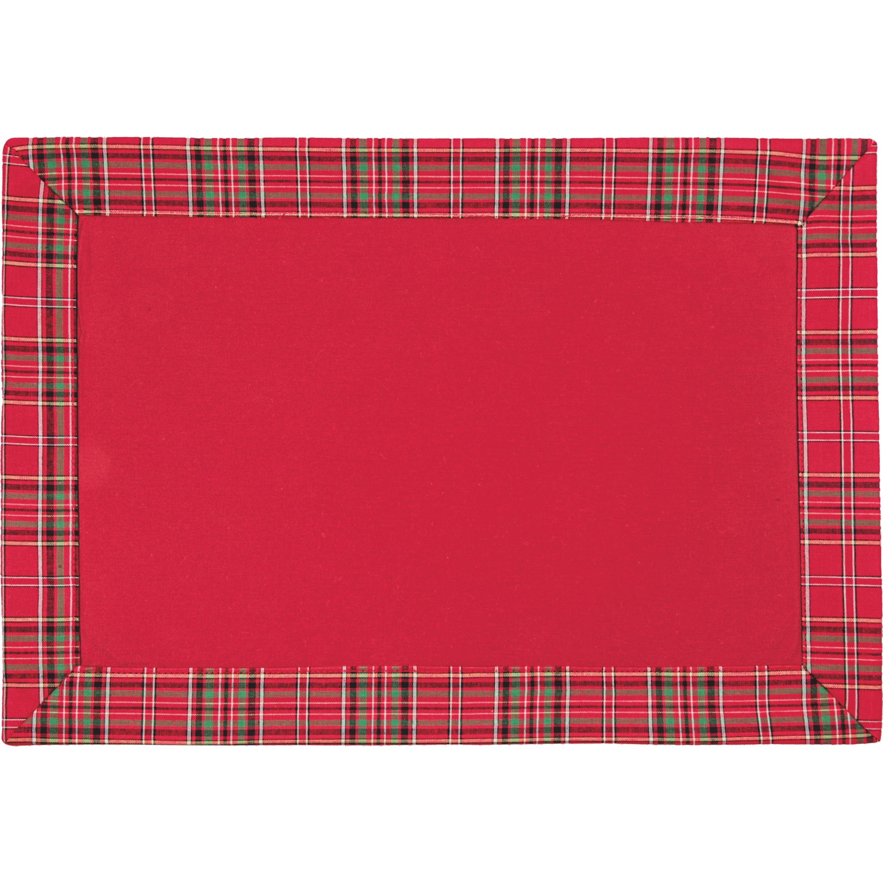 LUGAR AMERICANO ALGODÃO 50X35CM XADREZ RED TARTAN    