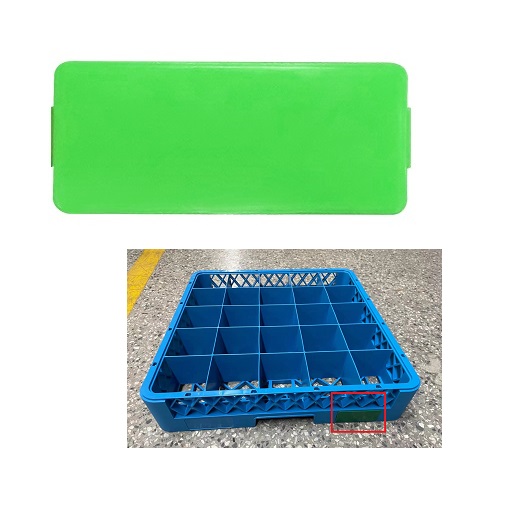 IDENTIFICADOR RACKS PLÁSTICO 11X5CM VERDE      