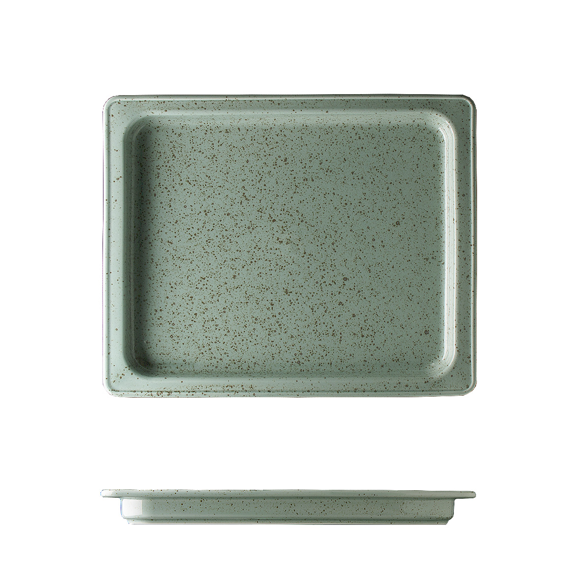 CUBA PORCELANA GN1/2 33X26CM VERDE RAINFOREST     