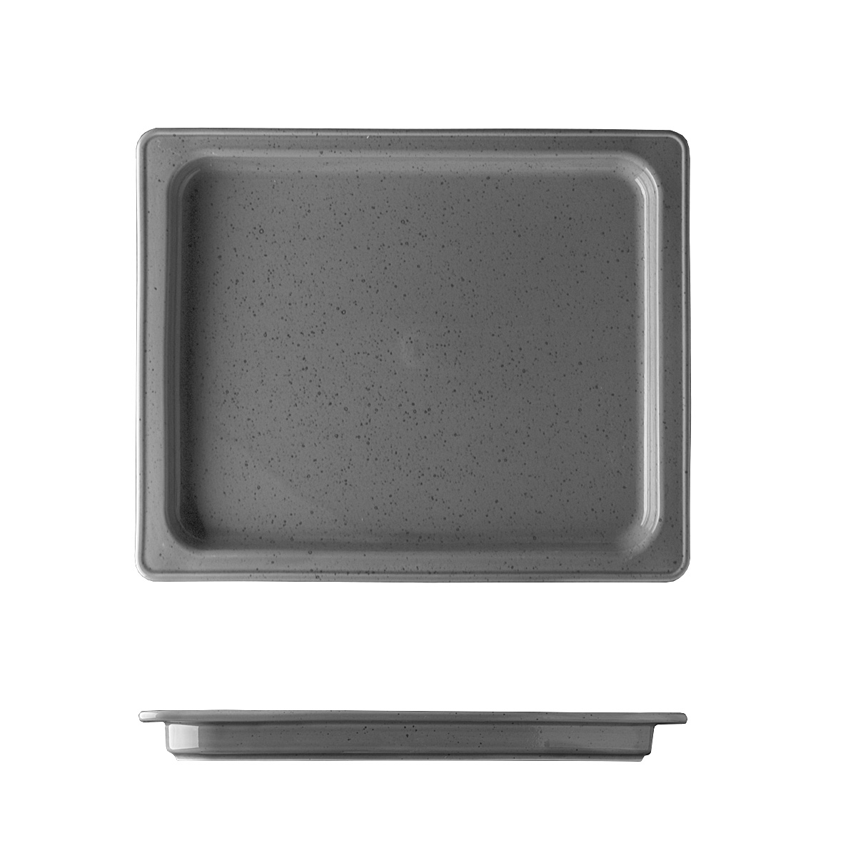 CUBA PORCELANA GN1/2 33X26CM CINZA HIGHLAND     