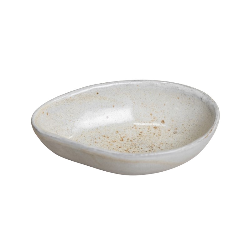 MOLHEIRA IRREGULAR N2 CERÂMICA 9X8CM 2,5CM BRANCO CHAPISCO LÍTICO  