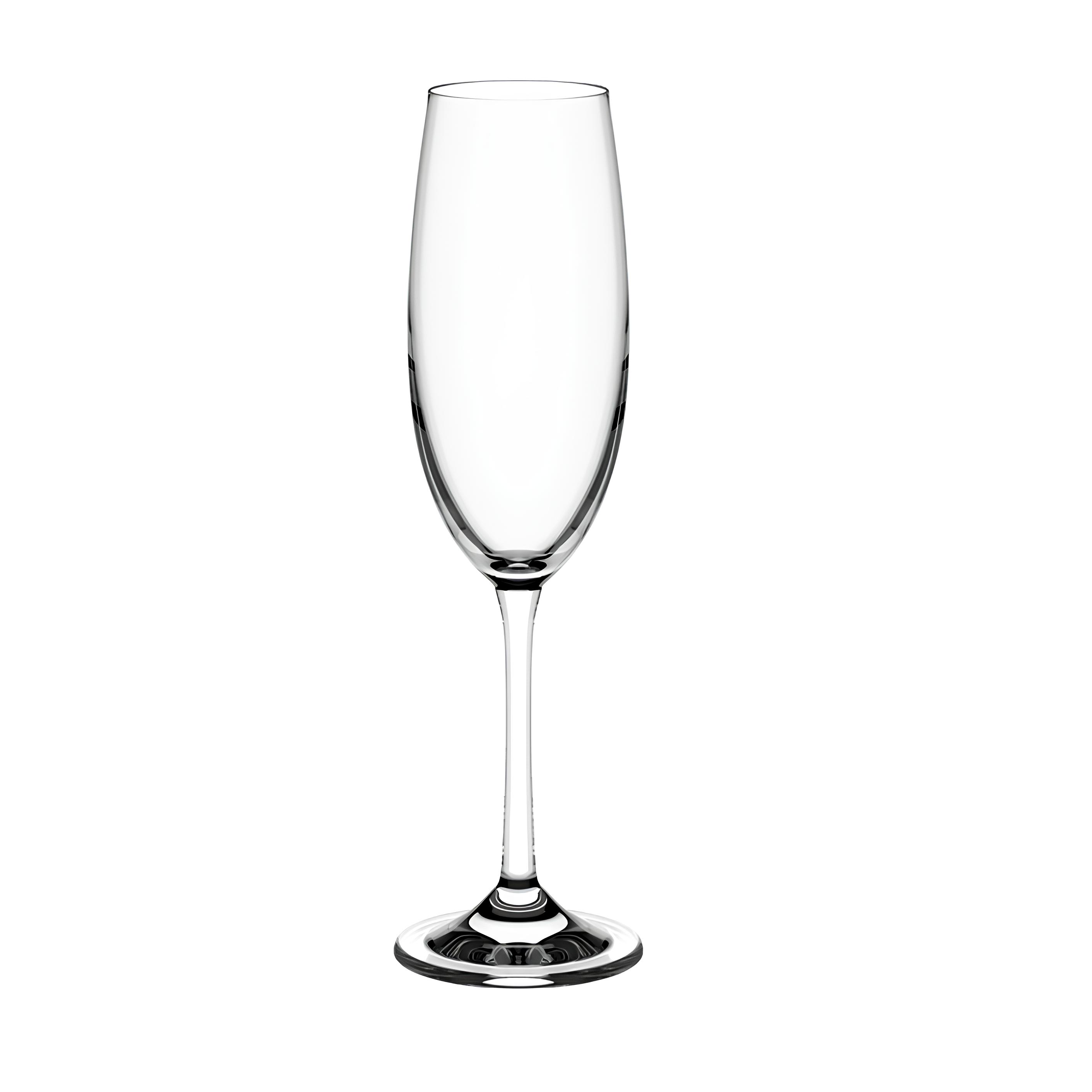 TAÇA CHAMPAGNE CRYSTAL GLASS TITÂNIO 220ML 22,5CM SENSE   