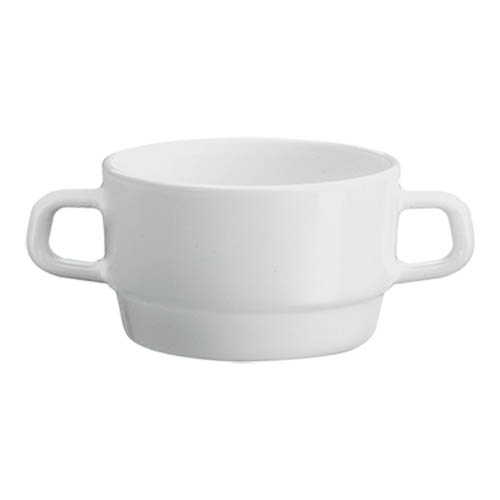 XÍCARA CONSUMÊ EMPILHÁVEL VIDRO TEMPERADO 320ML 15CM CAREWARE   