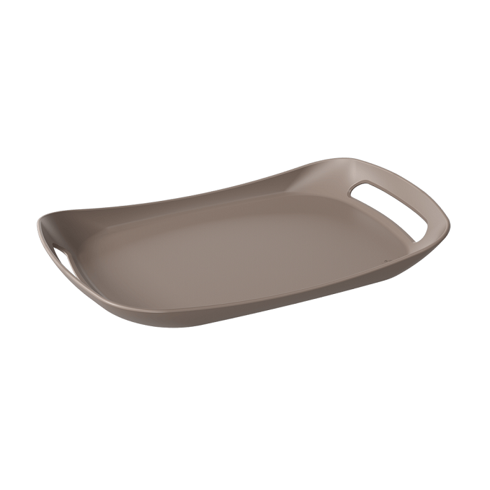 BANDEJA ALÇAS POLIPROPILENO 46X28CM BEGE COZY     