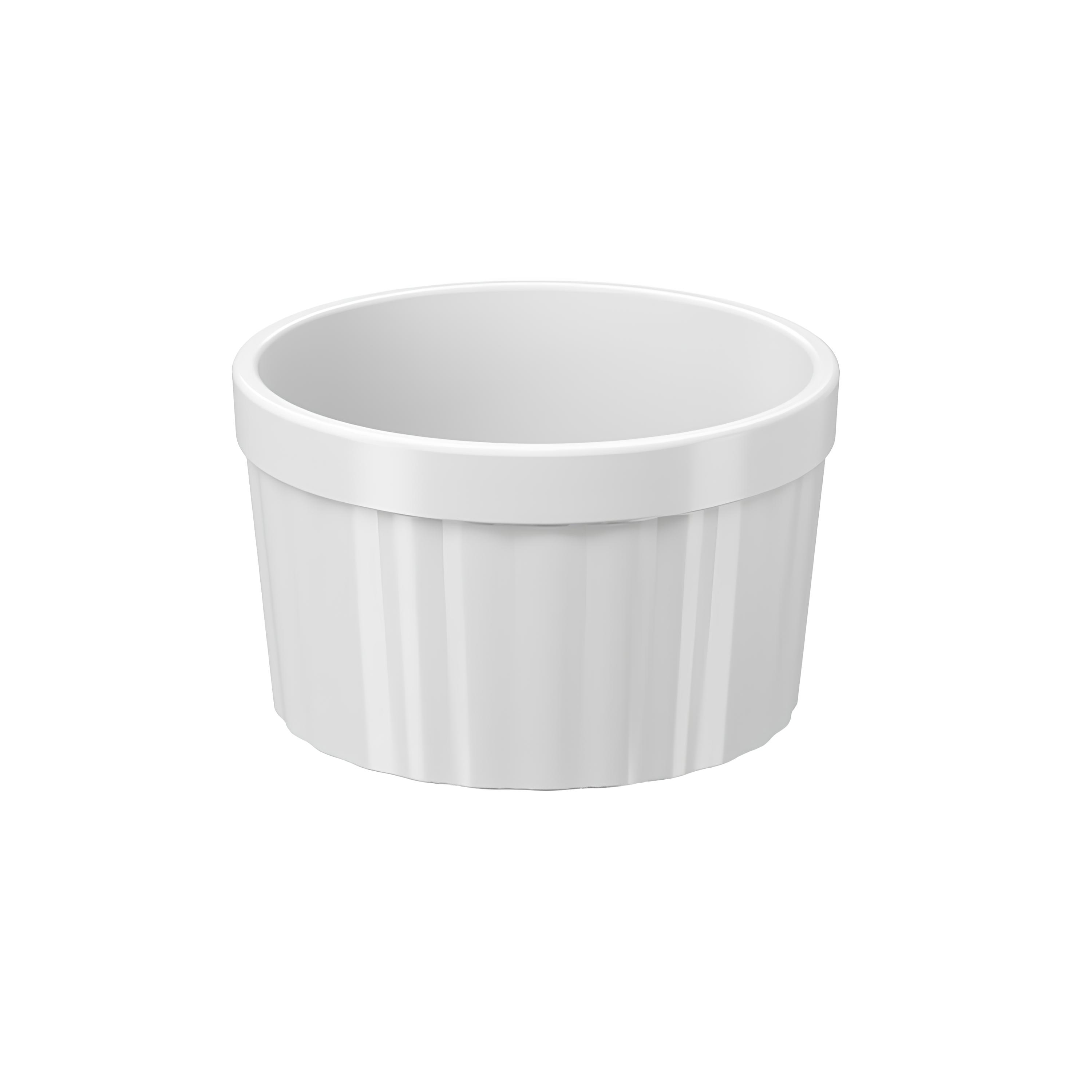 RAMEQUIM CANELADO RETO POLIPROPILENO 150ML 8CM BRANCO UNO   