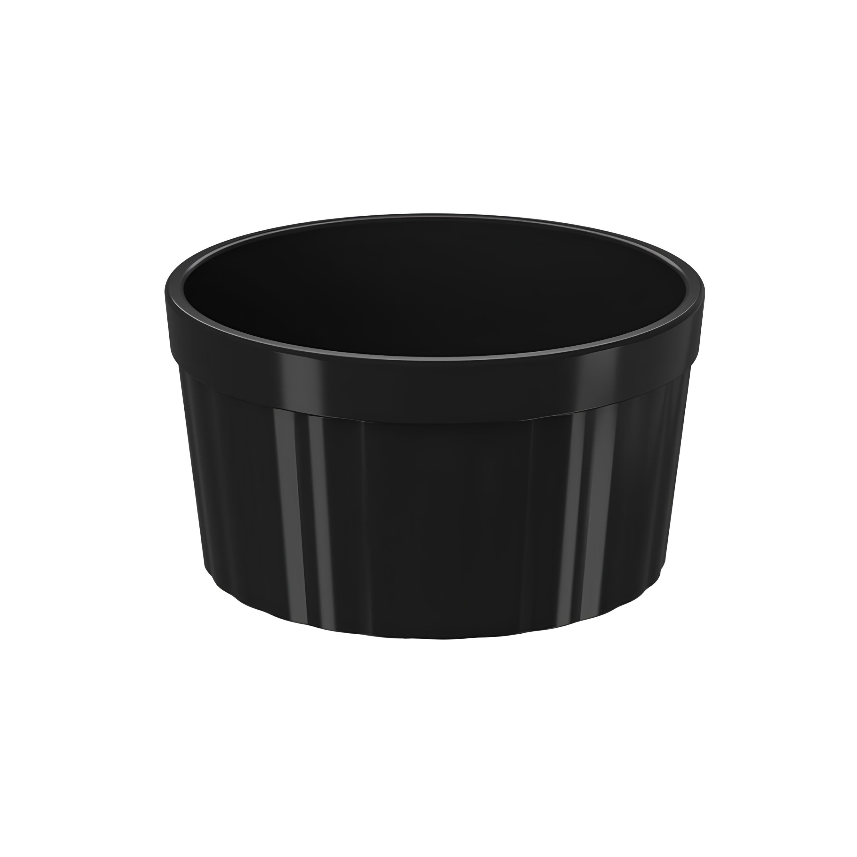 RAMEQUIM CANELADO RETO POLIPROPILENO 220ML 10CM PRETO UNO   