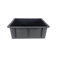 CAIXA PLÁSTICA MONOBLOCO EMPILHÁVEL 42,5X34CM 15L PRETA    