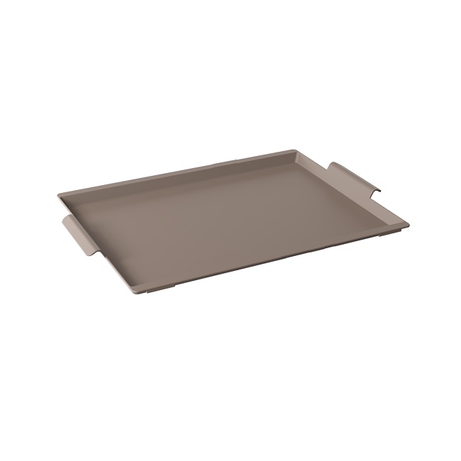 BANDEJA ALÇAS POLIPROPILENO 51X34CM BEGE CASUAL     