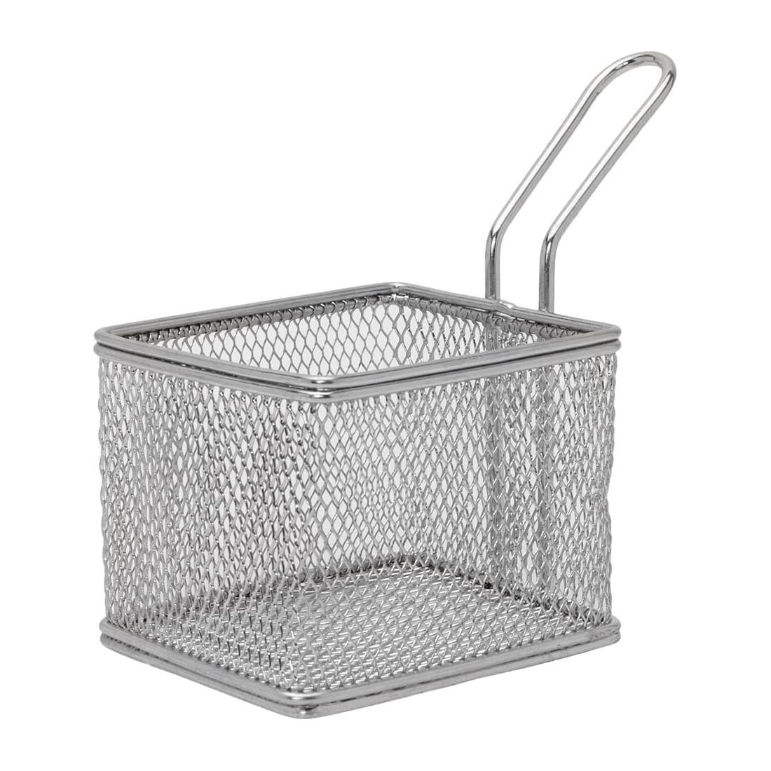 MINI CESTA APERITIVOS INOX 8X8CM      