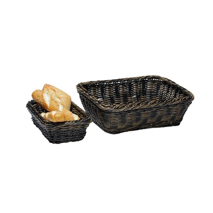 CESTA POLY-RATTAN GN1/2 32,5X26,5CM PRETA LINE     