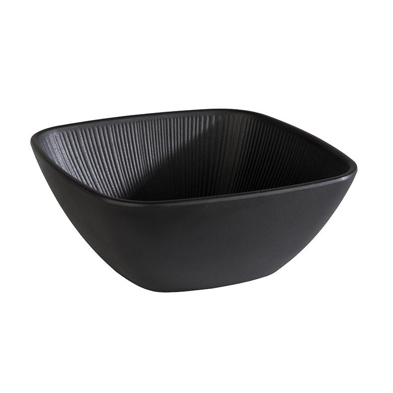 BOWL MELAMINA 19,5X19,5CM H8CM 1,5L NERO