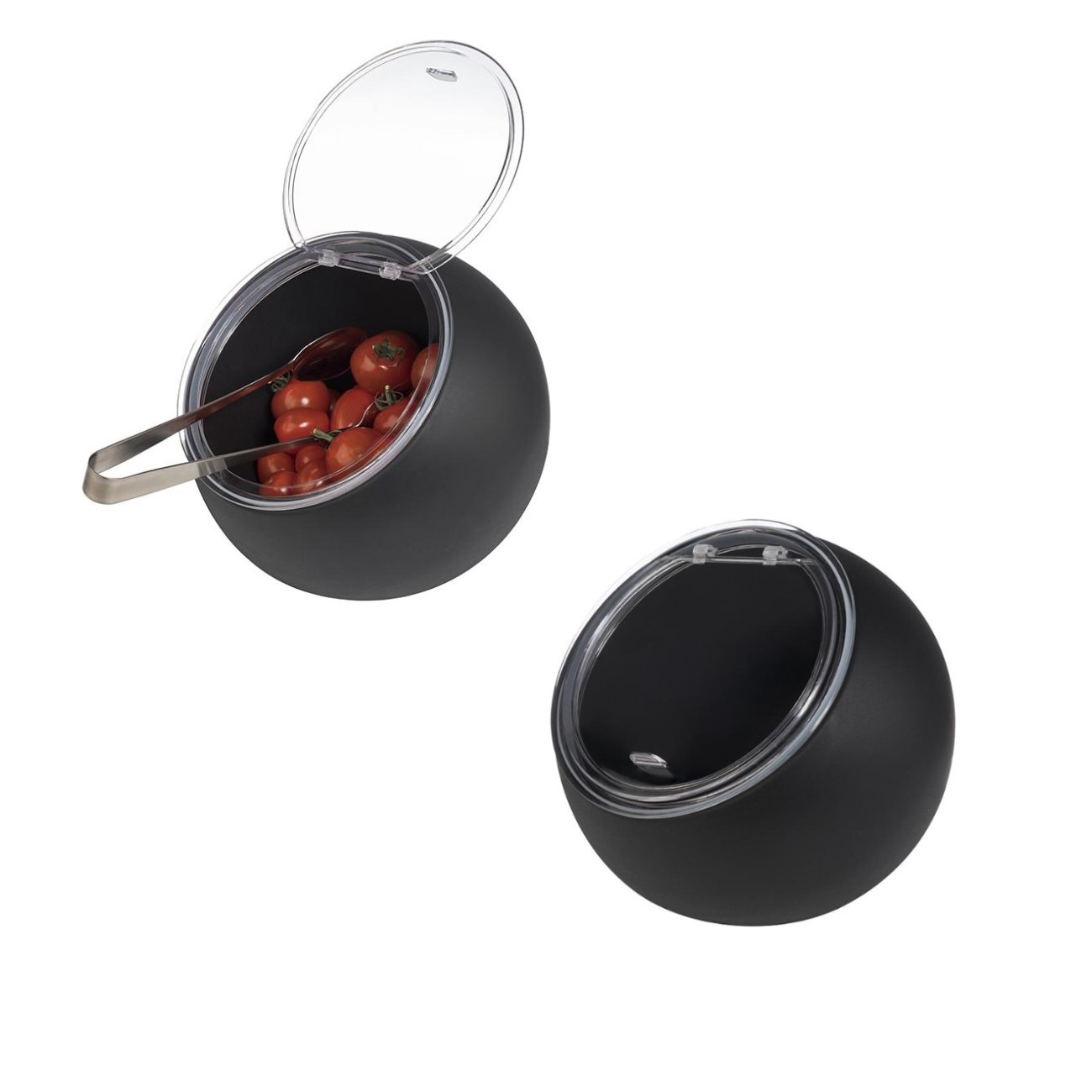 BOWL MELAMINA TAMPA SAN 19CM 800ML PRETO MOON   