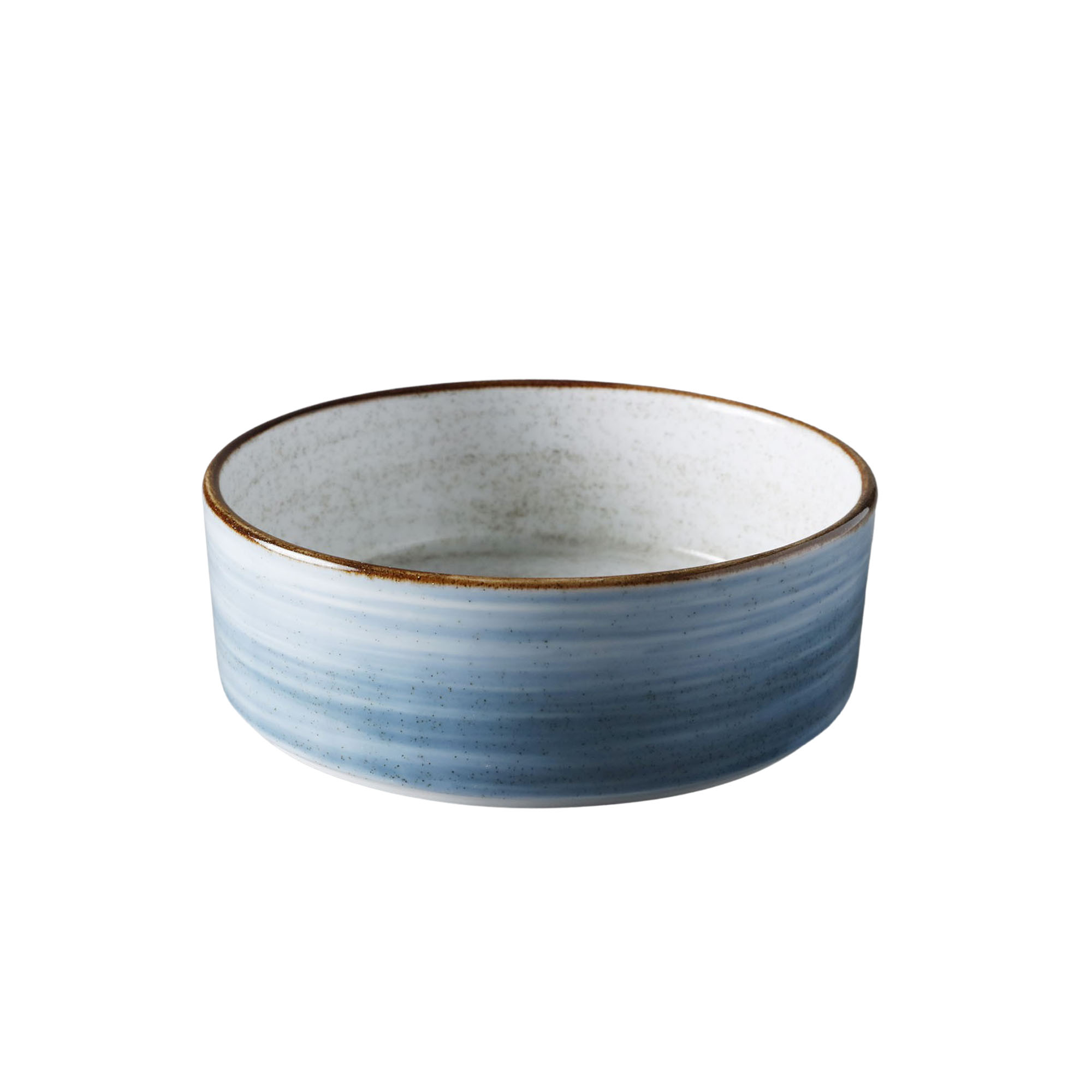 PRATO/BOWL FUNDO PORCELANA 15,7CM AZUL RUSTIC     