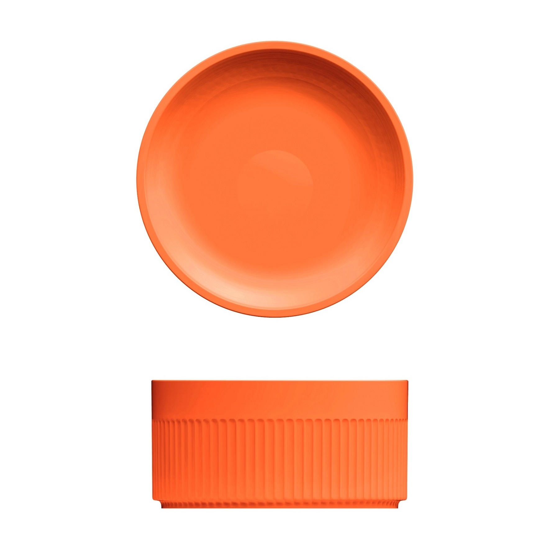 RAMEQUIM PORCELANA 1,2L 8CM LARANJA      