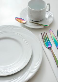 PRATO SOBREMESA PORCELANA 19CM WAVES      