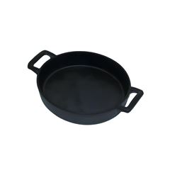 MINI TIGELA OVAL ALÇAS MELAMINA 300ML 18X13CM PRETO   