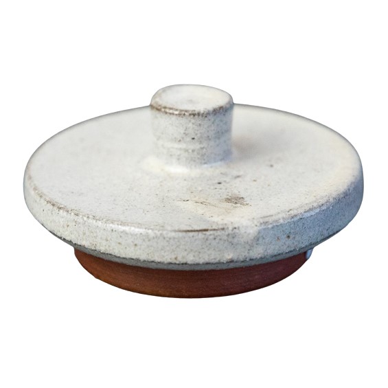 TAMPA MOLHEIRA BICO CERÂMICA 5CM BRANCO NATIVA