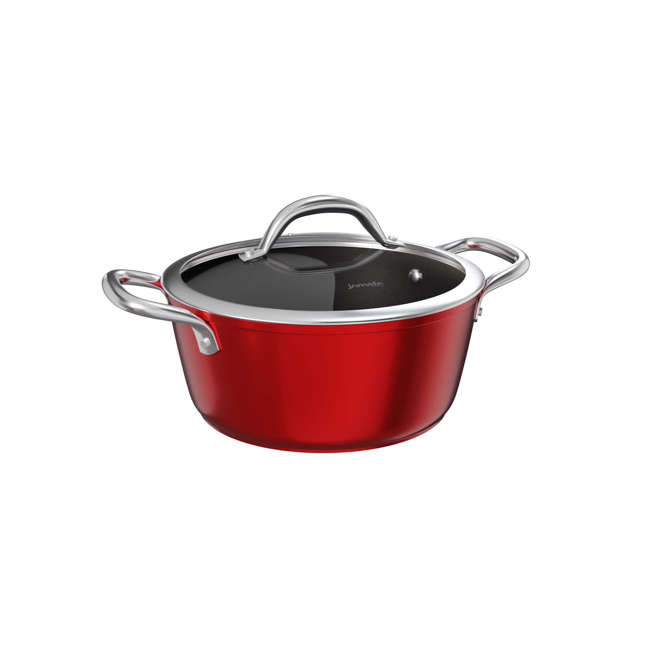 CAÇAROLA INDUÇÃO ALUMÍNIO ANTIADERENTE 24CM 5,4L CHILLI    