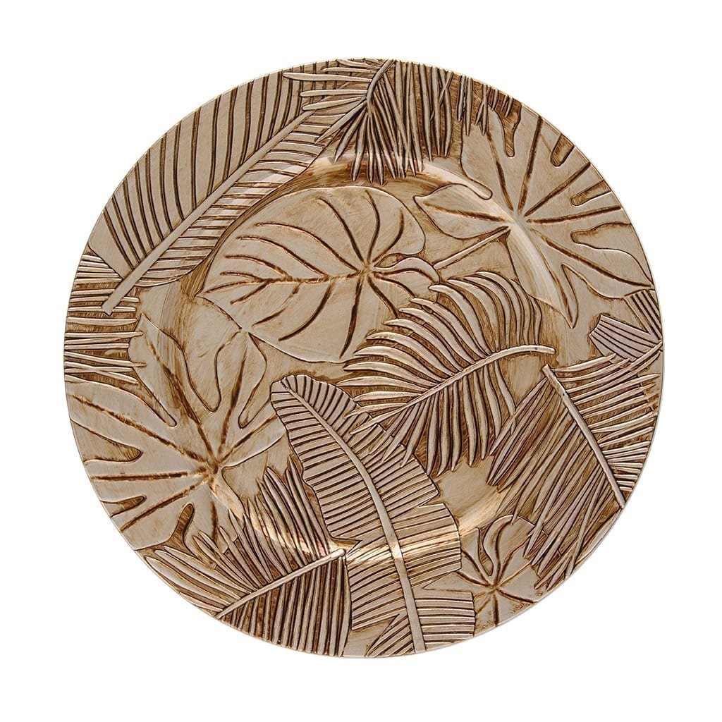 SOUSPLAT PLÁSTICO 33CM FOLHAS SECAS GALLES FLAT