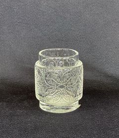PORTA VELAS VIDRO DETALHADO 6,5CM      