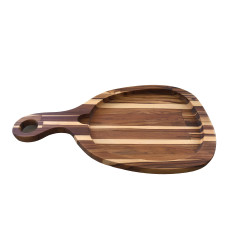 TÁBUA IRREGULAR MADEIRA TECA 42X25,5CM      