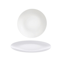 PRATO SOBREMESA COUP PORCELANA 21CM BORDA REFORÇADA PAULA   