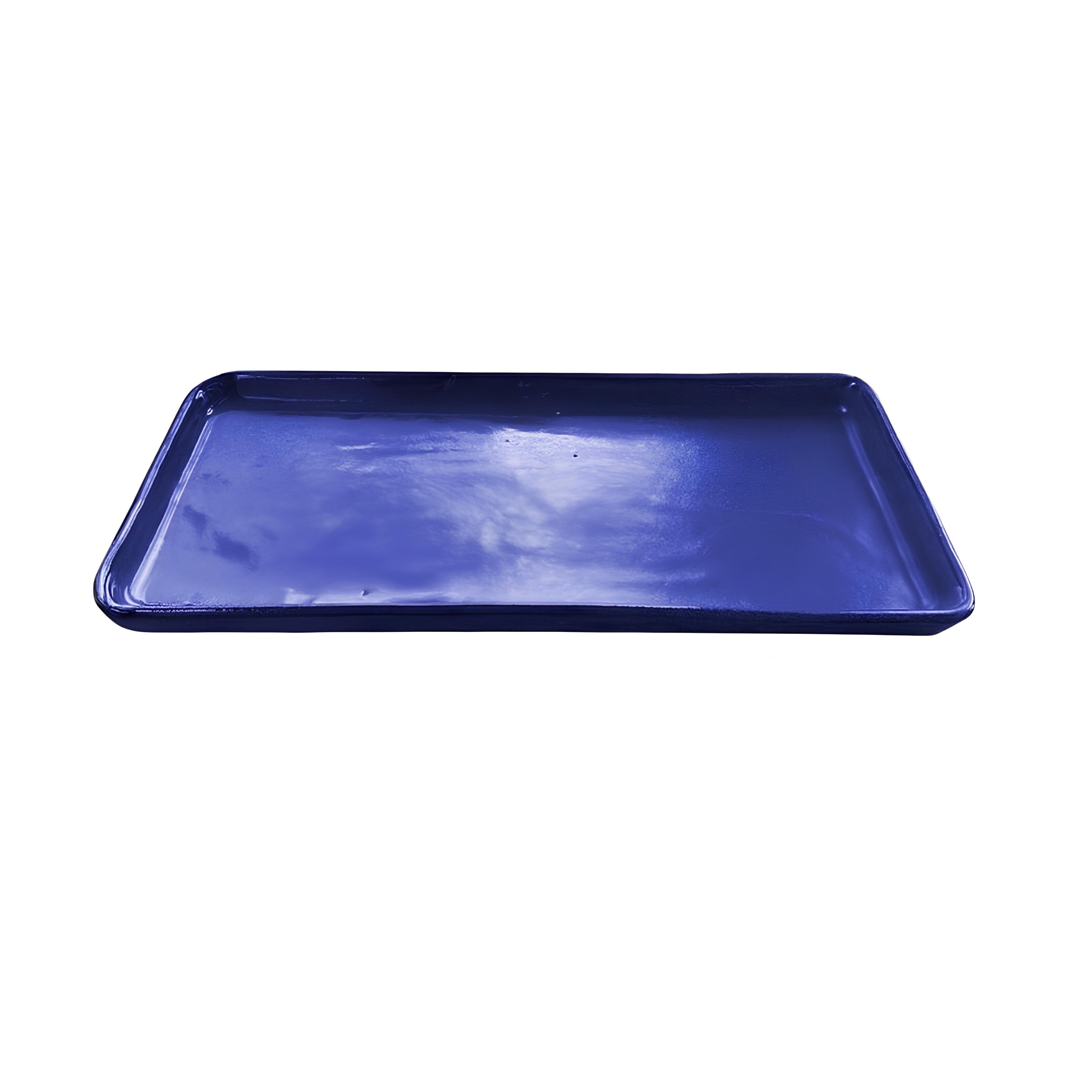 BANDEJA CERÂMICA 25,5X15,5CM AZUL OXFORD ANGICO NATIVA