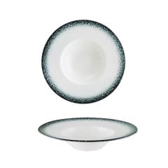 PRATO FUNDO MASSA PORCELANA 28CM CALLIS BLACK GARANTIA BONNA