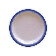 PRATO MESA PORCELANA 28CM AZUL RÚSTICO     