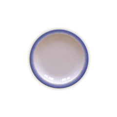 PRATO SOBREMESA PORCELANA 21CM AZUL RÚSTICO     