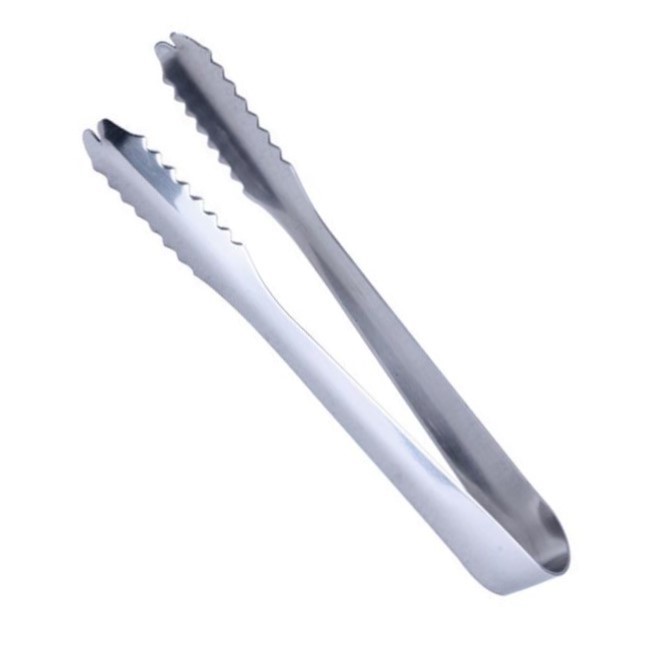 PINÇA PARA GELO INOX ECONÔMICA 17,5 CM    