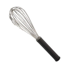 BATEDOR FLEXÍVEL INOX CABO NYLON 30CM PRETO    