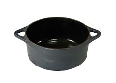 MINI CAÇAROLA FERRO FUNDIDO 14CM 750ML ESMALTE AZUL FOSCO GRAND 