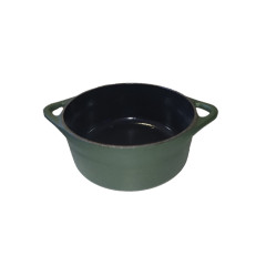 CAÇAROLA FERRO FUNDIDO 28CM 5,8L ESMALTE FOSCO VERDE GRAND CHEF 