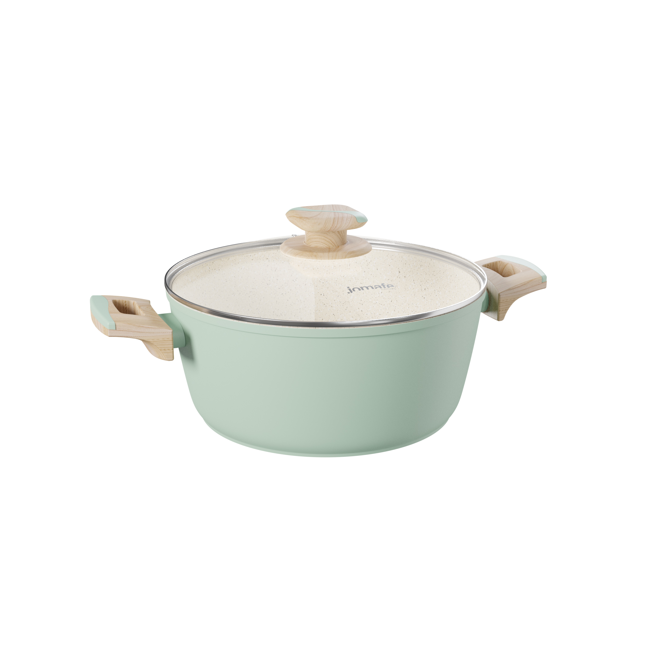CAÇAROLA INDUÇÃO ALUMÍNIO ANTIADERENTE CERÂMICO TAMPA VIDRO 20CM 2,5L HERA 