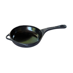 FRIGIDEIRA FERRO FUNDIDO 16CM 500ML ESMALTE AZUL FOSCO GRAND CHEF 