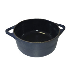 CAÇAROLA FERRO FUNDIDO 28CM 5,8L ESMALTE AZUL FOSCO GRAND CHEF 