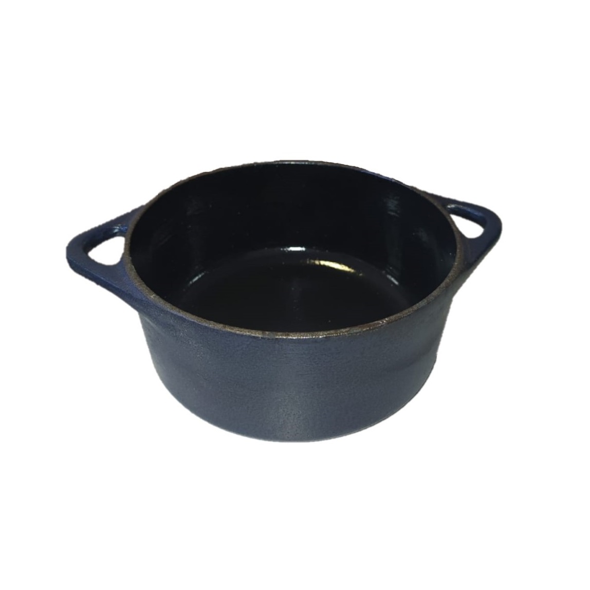 CAÇAROLA FERRO FUNDIDO 24CM 4L ESMALTE AZUL FOSCO GRAND CHEF 