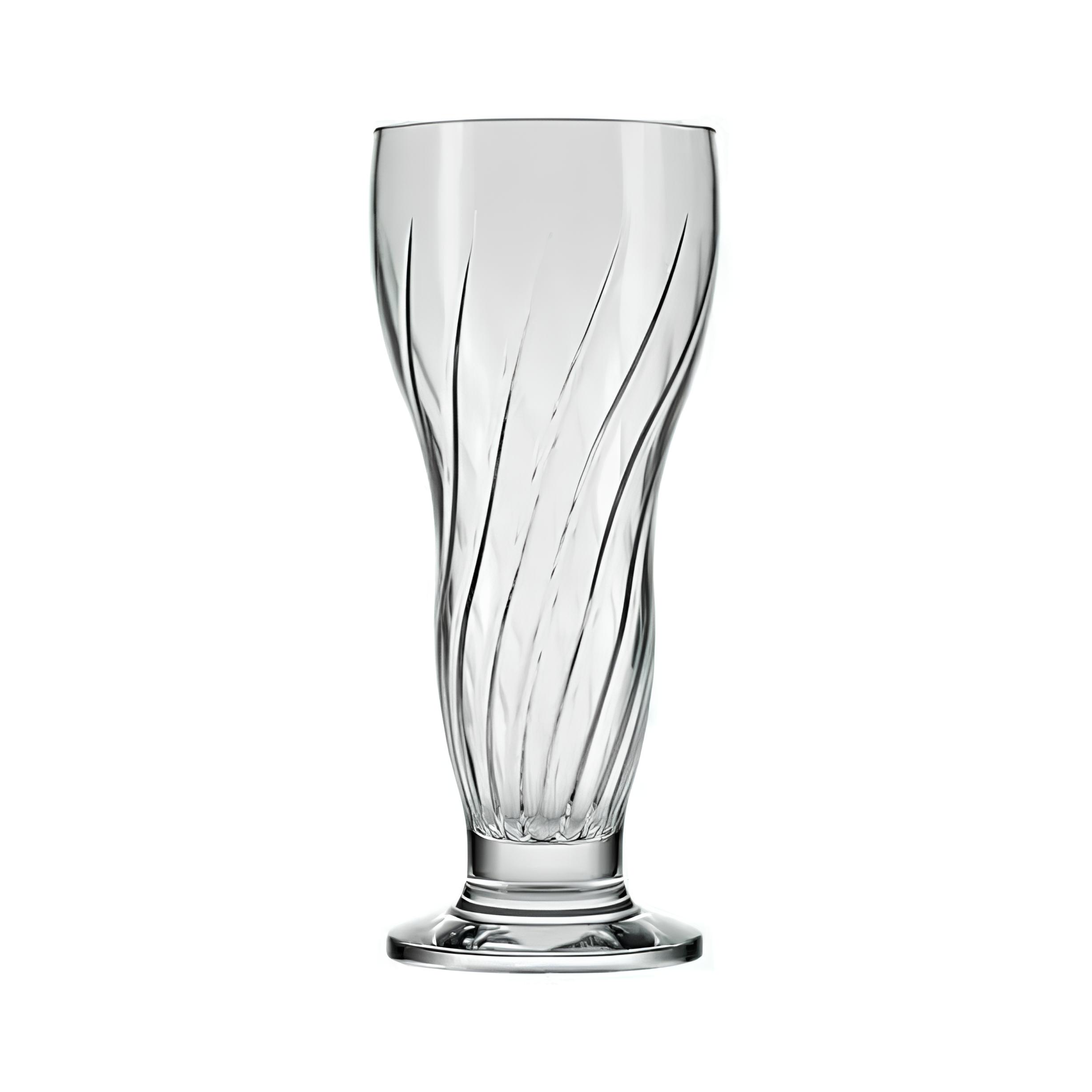 TAÇA MILK SHAKE VIDRO 360ML 18CM CLUBE