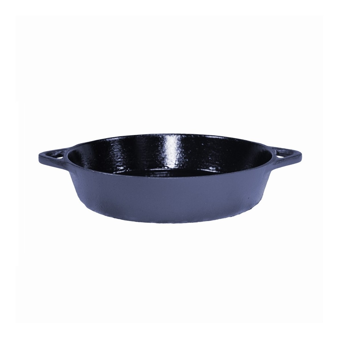 TRAVESSA FERRO FUNDIDO 18CM 700ML ESMALTE AZUL FOSCO GRAND CHEF 