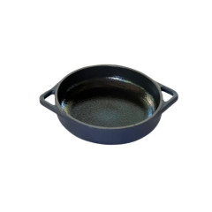 TRAVESSA FERRO FUNDIDO 24CM 1,5L ESMALTE AZUL FOSCO GRAND CHEF