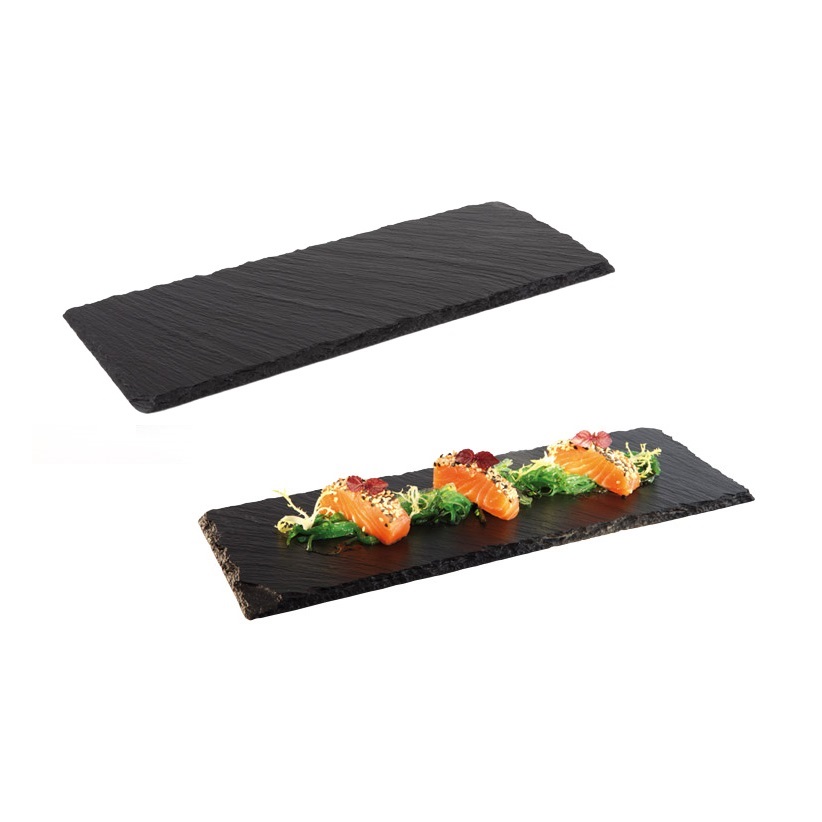 TRAVESSA BUFFET PEDRA ARDÓSIA 30X12CM      