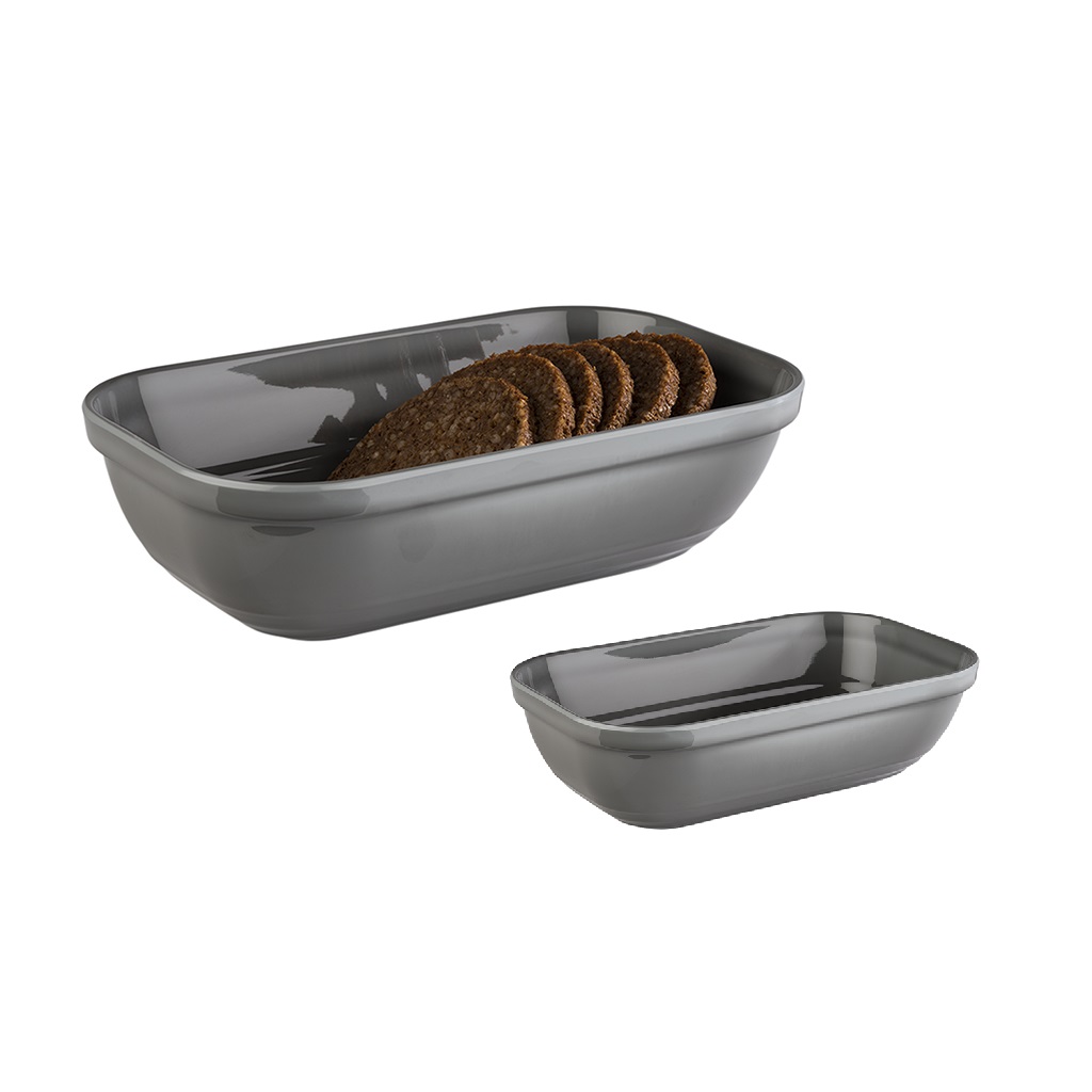 TRAVESSA FUNDA MELAMINA GN1/4 26,5X16,2CM 1,5L CINZA EMMA APS