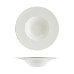 PRATO FUNDO MASSA PORCELANA 28CM BANQUET LOOP GARANTIA BONNA